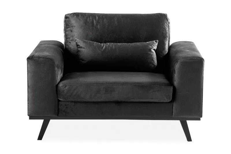 Copenhagen Velourlænestol - Grå - Møbler - Stole & lænestole - Lænestole