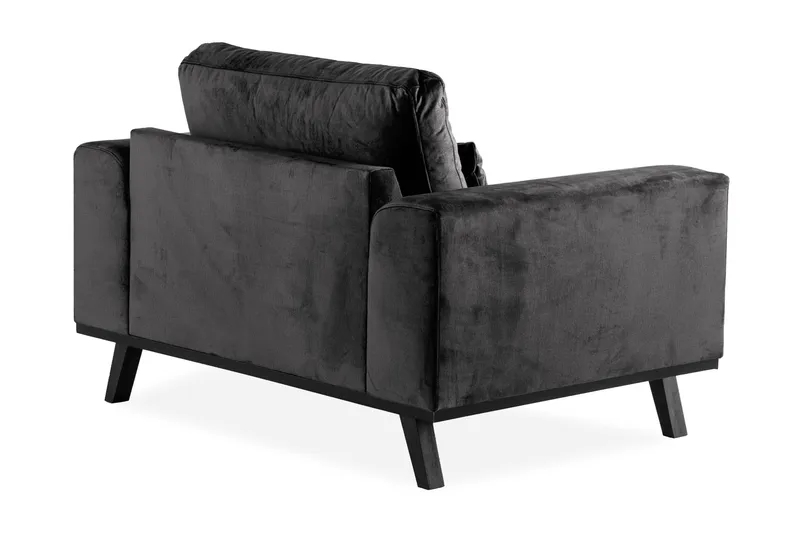 Copenhagen Velourlænestol - Grå - Møbler - Stole & lænestole - Lænestole