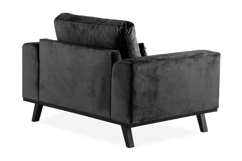 Copenhagen Velourlænestol - Grå - Møbler - Stole & lænestole - Lænestole