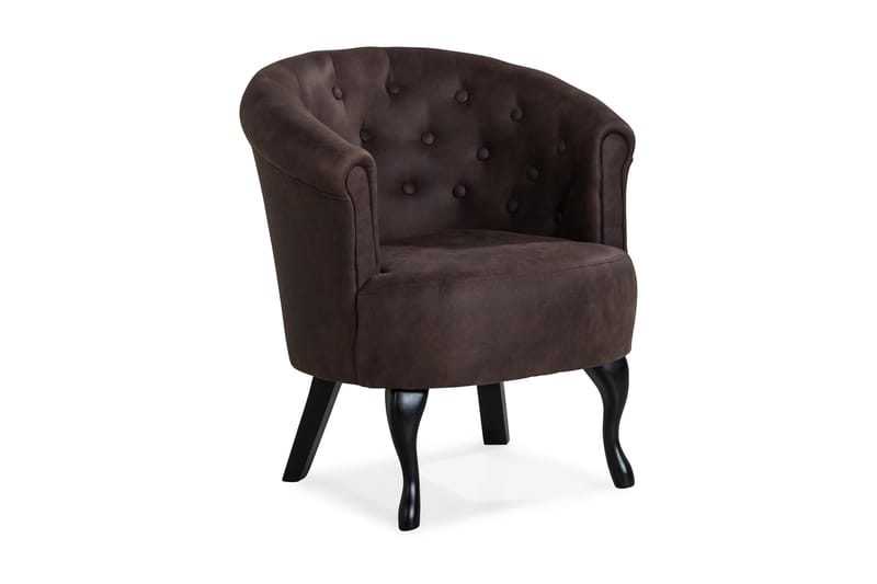 Dahlia Siss Club Lænestol - Vintage brun - Klubstol - Læderstol
