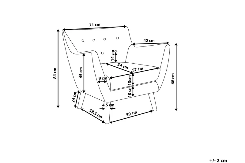 Drammen lænestol - Grå - Møbler - Stole & lænestole - Lænestole