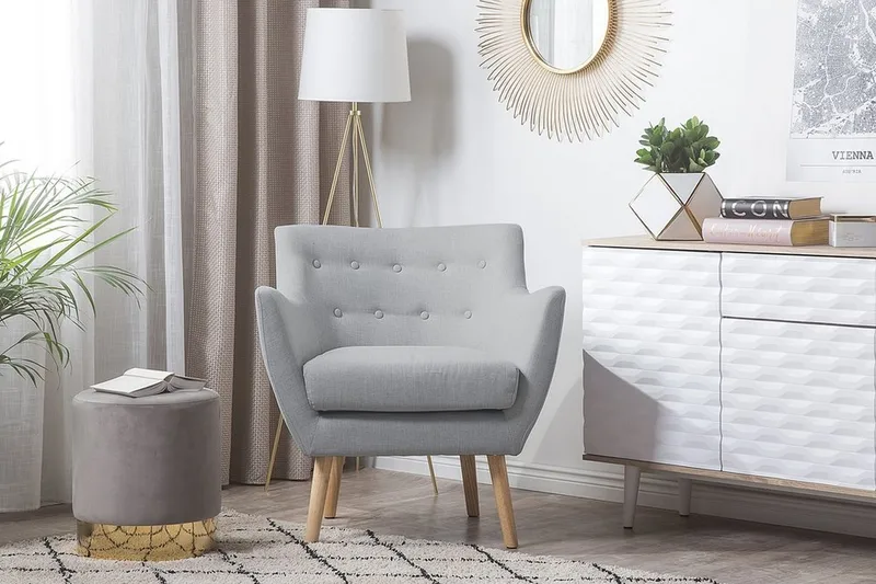 Drammen l ænestol - Grå - Møbler - Stole & lænestole - Lænestole