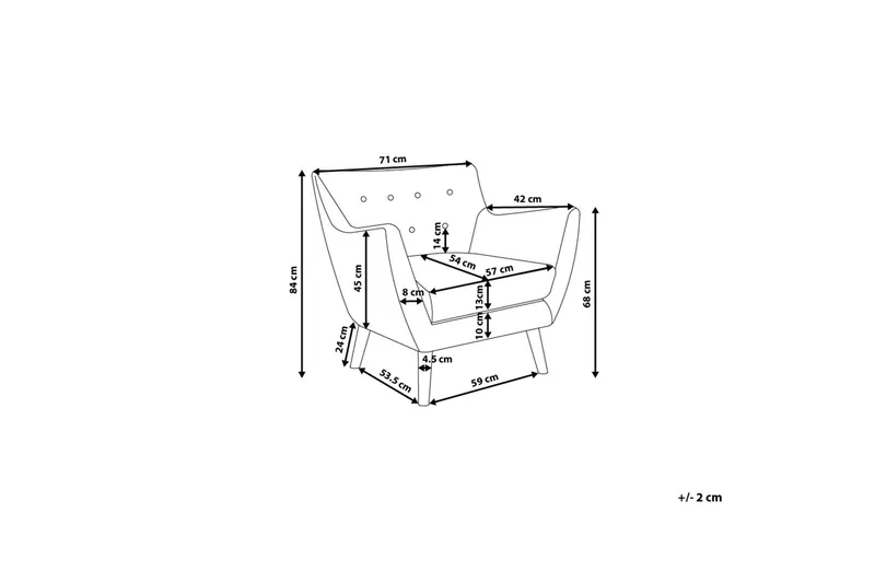 Drammen lænestol - Lyserød - Møbler - Stole & lænestole - Lænestole