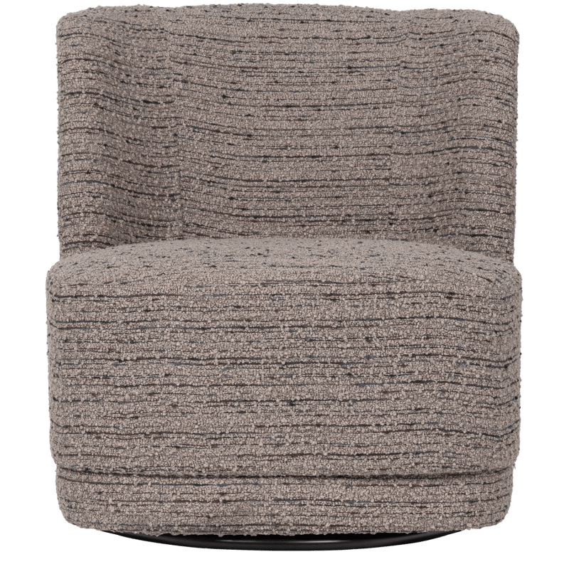 Drejeflænestol Atty, Beige melange