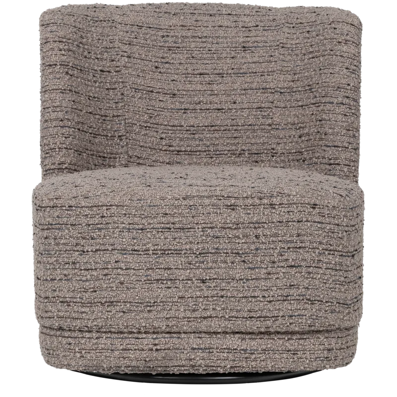 Drejeflænestol Atty, Beige melange