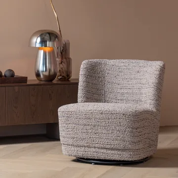 Drejeflænestol Atty - Beige melange - Møbler - Stole & lænestole - Lænestole - Lænestol uden armlæn