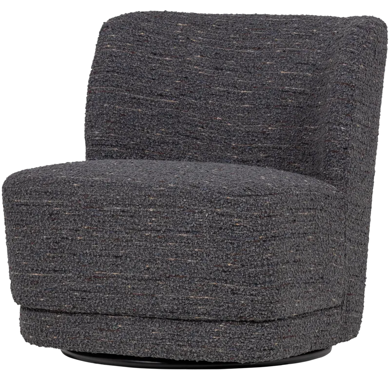 Drejeflænestol Atty, Grå melange