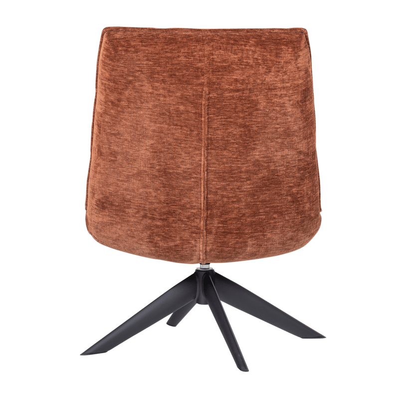 Drejeflænestol Jouke - Rustbrun - Møbler - Stole & lænestole - Lænestole - Lænestol med vippefunktion