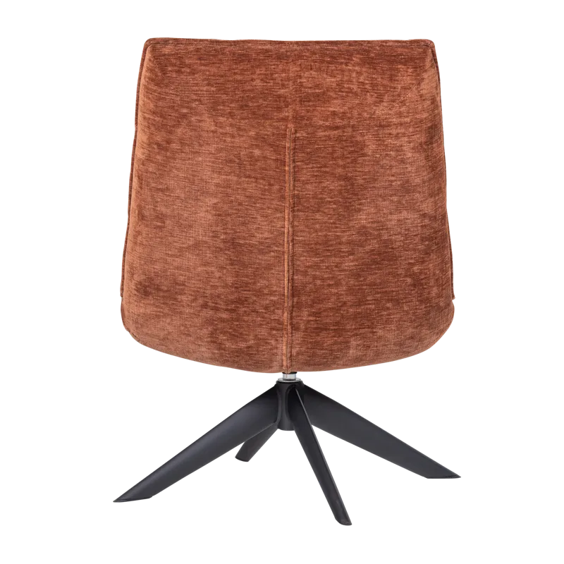 Drejeflænestol Jouke - Rustbrun - Møbler - Stole & lænestole - Lænestole - Lænestol uden armlæn