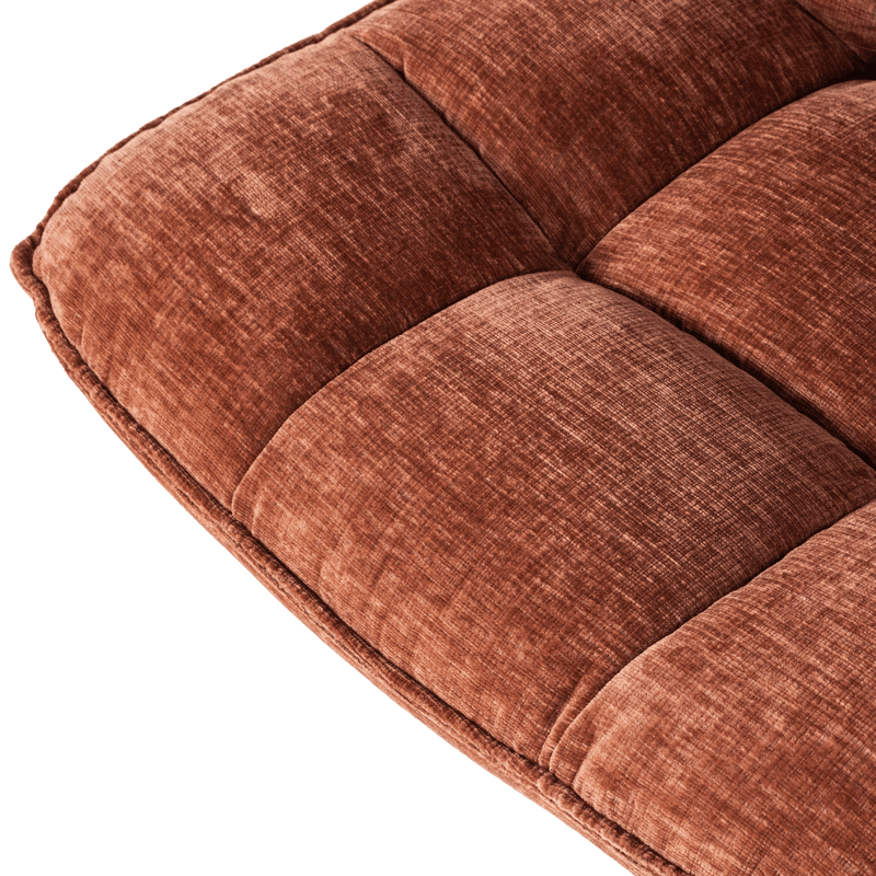 Drejeflænestol Jouke - Rustbrun - Møbler - Stole & lænestole - Lænestole - Lænestol med vippefunktion