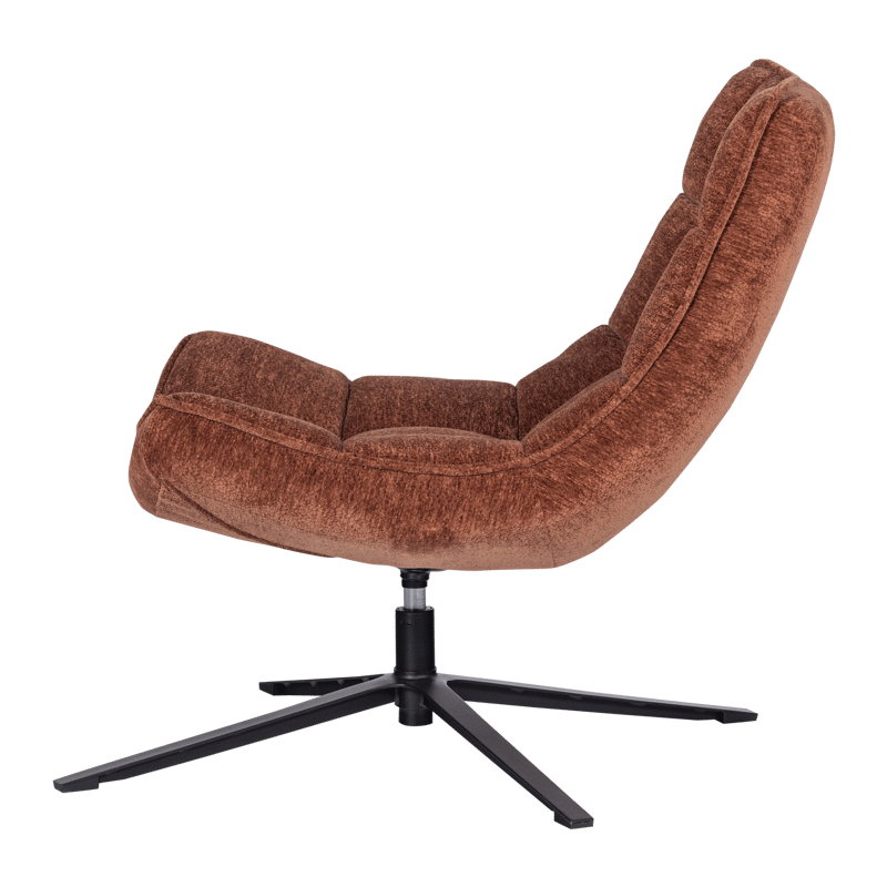 Drejeflænestol Maudi - Brun - Møbler - Stole & lænestole - Lænestole - Lænestol med vippefunktion