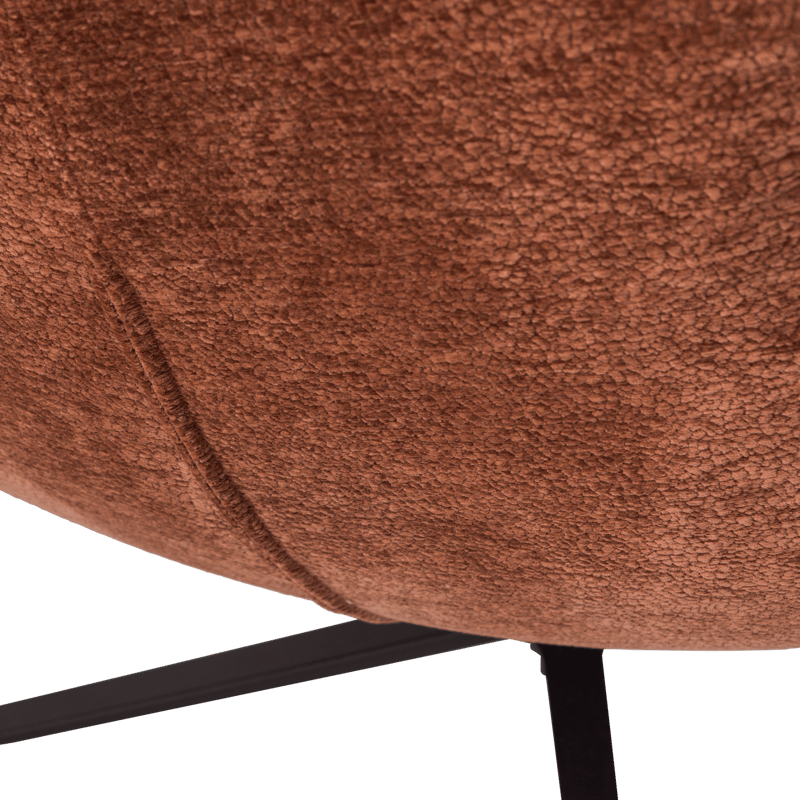 Drejeflænestol Maudi - Brun - Møbler - Stole & lænestole - Lænestole - Lænestol med vippefunktion