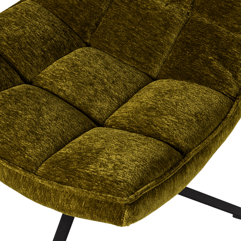 Drejeflænestol Maudi - Grøn - Møbler - Stole & lænestole - Lænestole - Lænestol med vippefunktion