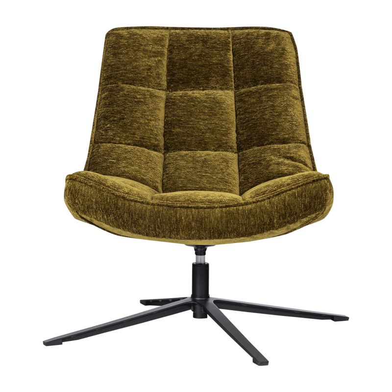 Drejeflænestol Maudi - Grøn - Møbler - Stole & lænestole - Lænestole - Lænestol med vippefunktion