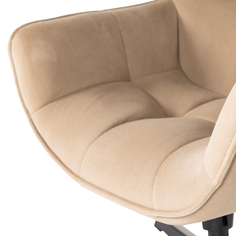 Drejeflænestol Wibo - Sand - Møbler - Stole & lænestole - Lænestole - Lænestol med vippefunktion