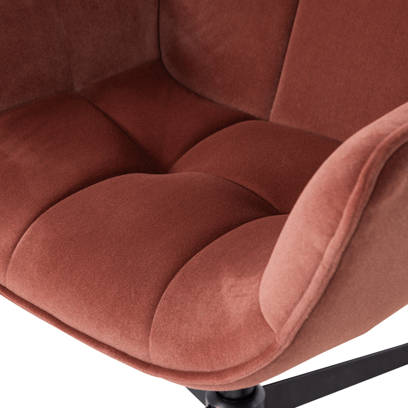 Drejeflænestol Wibo - Vinrød - Møbler - Stole & lænestole - Lænestole