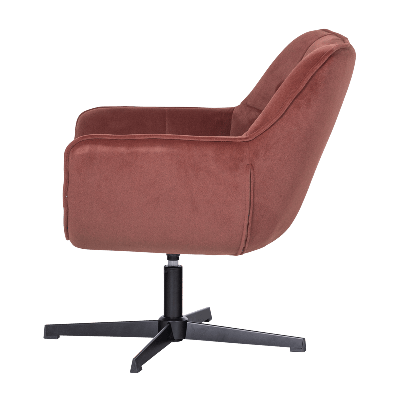 Drejeflænestol Wibo - Vinrød - Møbler - Stole & lænestole - Lænestole - Lænestol med vippefunktion