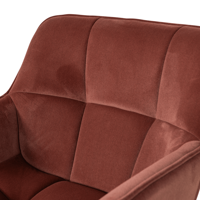 Drejeflænestol Wibo - Vinrød - Møbler - Stole & lænestole - Lænestole