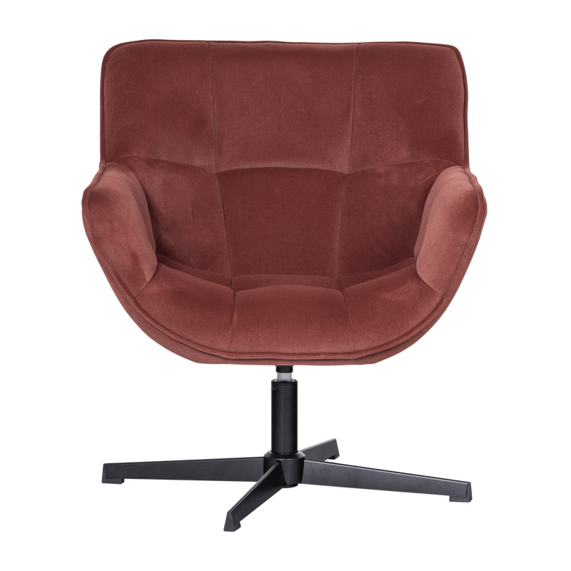 Drejeflænestol Wibo - Vinrød - Møbler - Stole & lænestole - Lænestole - Lænestol med vippefunktion