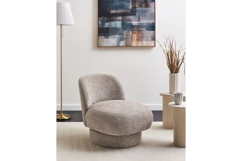 Drejestol Aylo - Beige - Møbler - Stole & lænestole - Lænestole - Lænestol uden armlæn