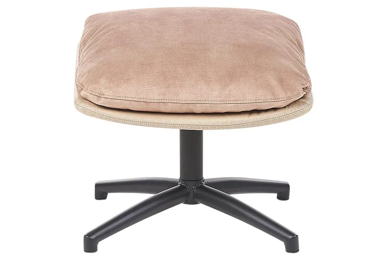 Drejestol Eide - Beige, sort - Møbler - Stole & lænestole - Lænestole - Lænestol uden armlæn