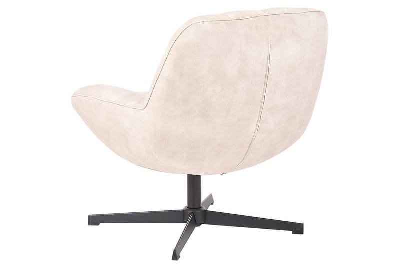 Drejestol Lia - Beige, sort - Møbler - Stole & lænestole - Lænestole - Lænestol uden armlæn