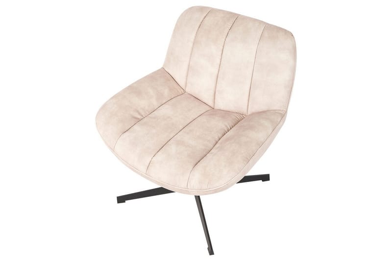 Drejestol Lia - Beige, sort - Møbler - Stole & lænestole - Lænestole - Lænestol uden armlæn