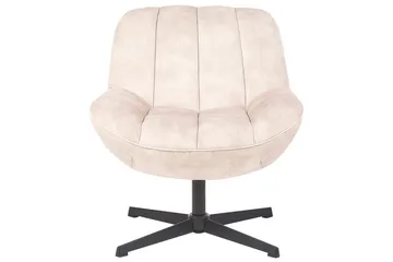 Drejestol Lia - Beige, sort - Møbler - Stole & lænestole - Lænestole - Lænestol uden armlæn