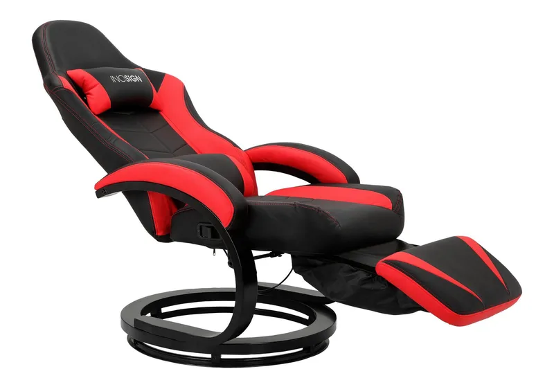 Manhel Gaminglænestol - Sort/Rød - Møbler - Stole & lænestole - Lænestole - Drejestol