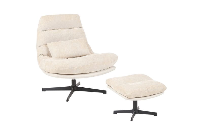 Drejestol Tovik, Beige, sort