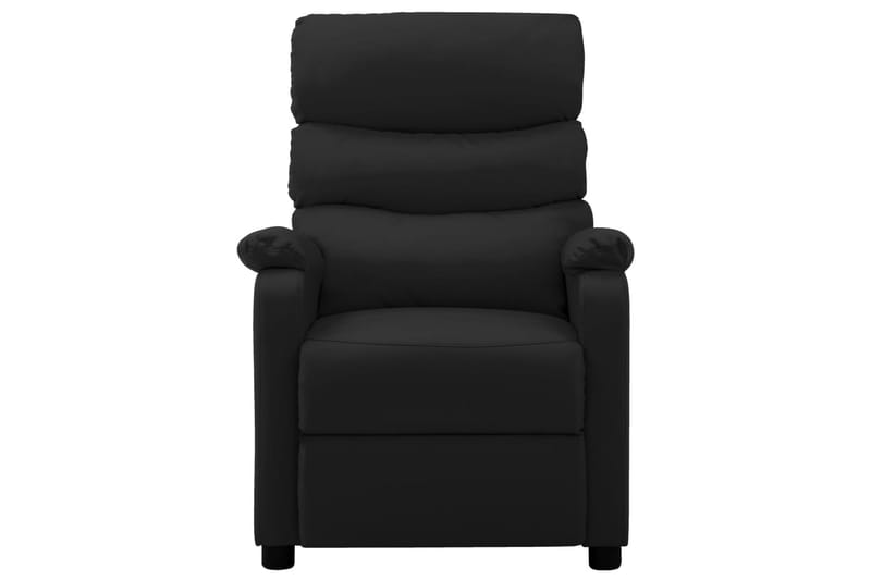 eldrevet lænestol kunstlæder sort - Sort - Møbler - Stole & lænestole - Lænestole - Recliner lænestol