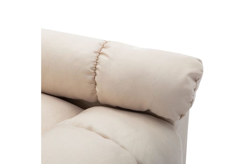 eldrevet massagestol stof cremefarvet - Creme - Møbler - Stole & lænestole - Lænestole - Massagestol