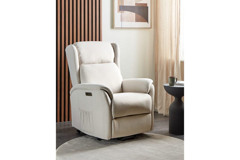 Elektrisk reclinerlænestol Elegy - Hvid - Møbler - Stole & lænestole - Lænestole - Recliner lænestol