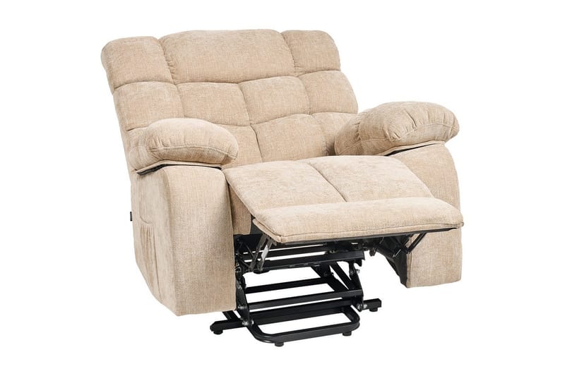 Elektrisk reclinerstol Ares Beige - Beige - Møbler - Stole & lænestole - Lænestole - Liggestol