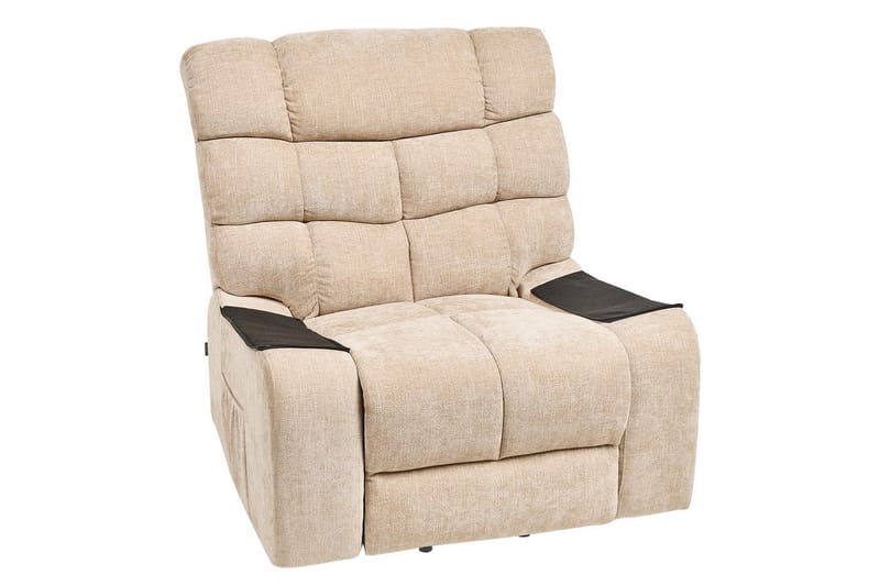 Elektrisk reclinerstol Ares Beige - Beige - Møbler - Stole & lænestole - Lænestole - Liggestol