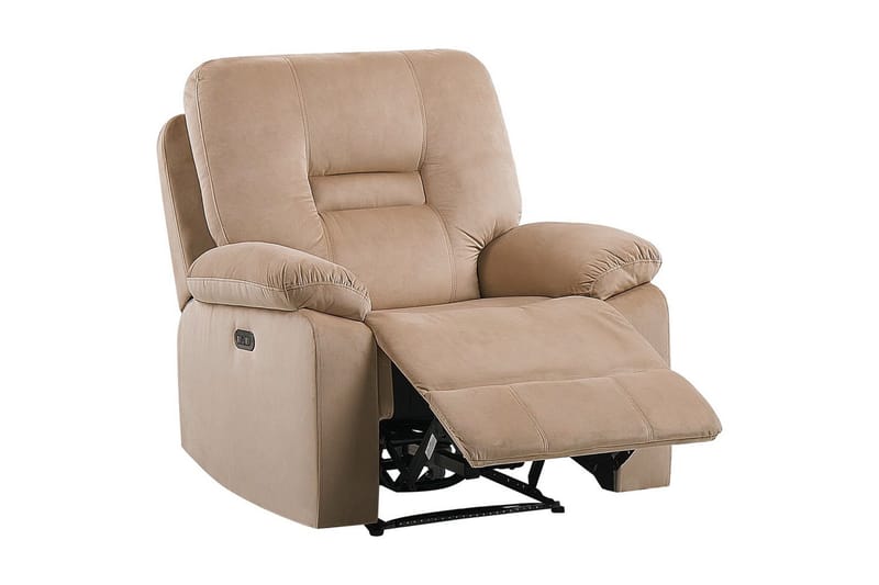Elektrisk reclinerstol Bergen Beige - Beige - Møbler - Stole & lænestole - Lænestole - Liggestol