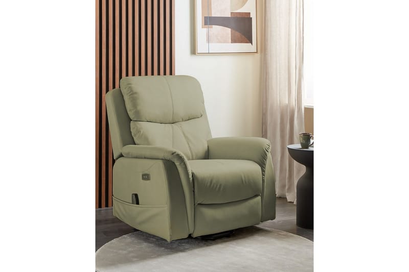 Elektrisk reclinerstol Glorie Grøn - Grøn - Møbler - Stole & lænestole - Lænestole - Massagestol
