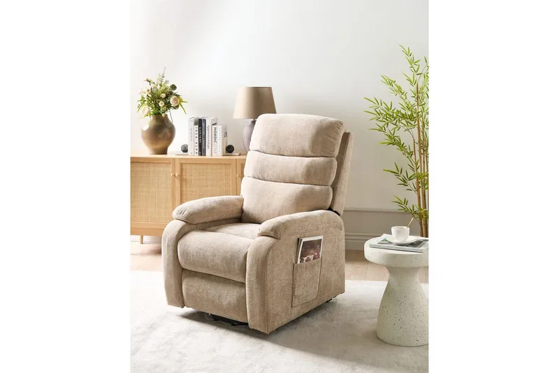Elektrisk reclinerstol Rise Beige - Beige - Møbler - Stole & lænestole - Lænestole - Recliner lænestol
