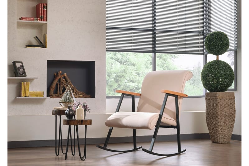 Elinore gyngestol - Beige - Møbler - Stole & lænestole - Gyngestol