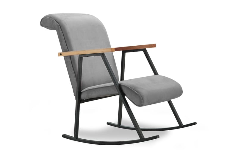 Elinore gyngestol - Grå - Møbler - Stole & lænestole - Gyngestol