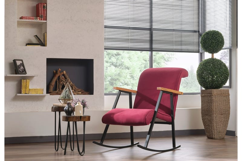 Elinore gyngestol - Vinrød - Møbler - Stole & lænestole - Gyngestol