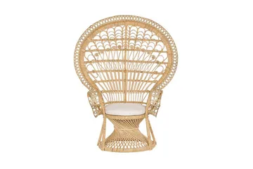 Emmanuelle Stol Påfugl - Rattan/Beige - Møbler - Stole & lænestole - Lænestole