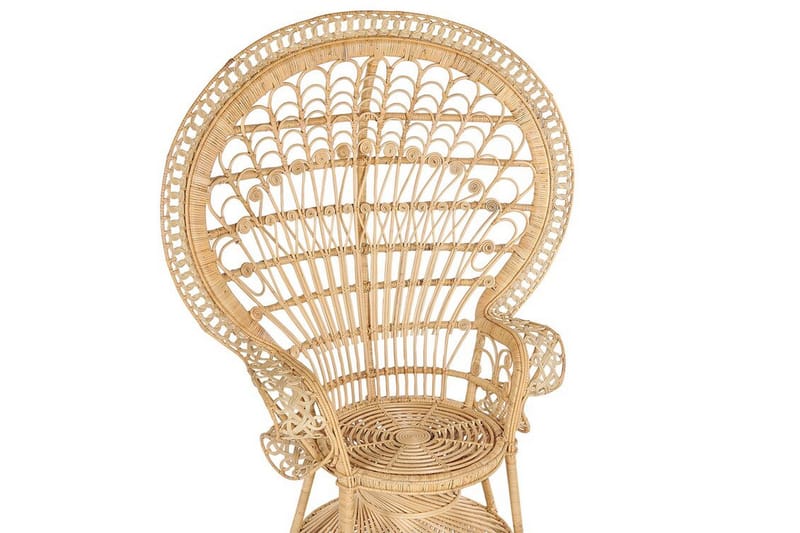 Emmanuelle Stol Påfugl - Rattan/Beige - Møbler - Stole & lænestole - Lænestole