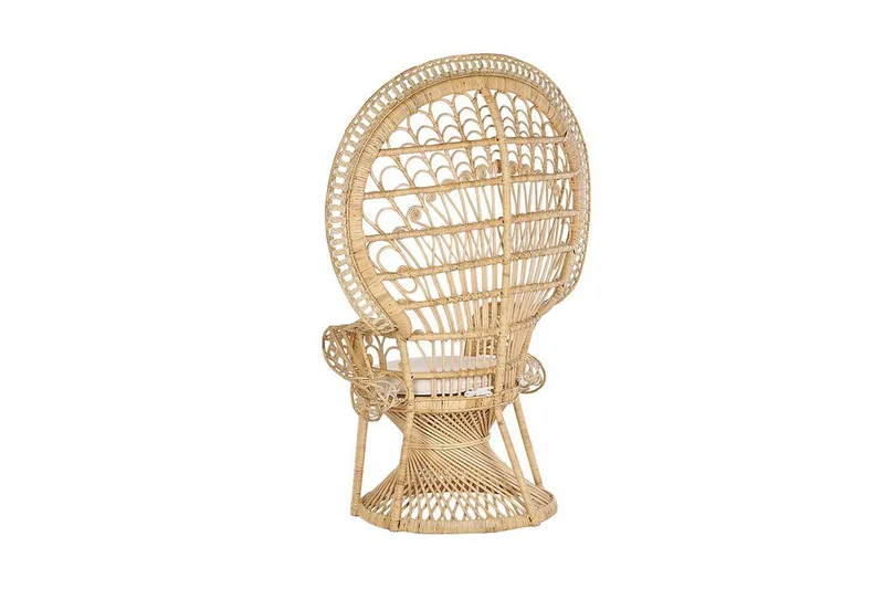 Emmanuelle Stol Påfugl - Rattan/Beige - Møbler - Stole & lænestole - Lænestole