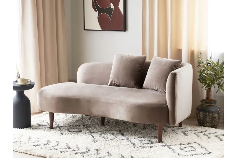 Gabriell Chaiselong 168 cm Højre - Beige - Møbler - Stole & lænestole - Lænestole - Chaiselong lænestol & Divan lænesto