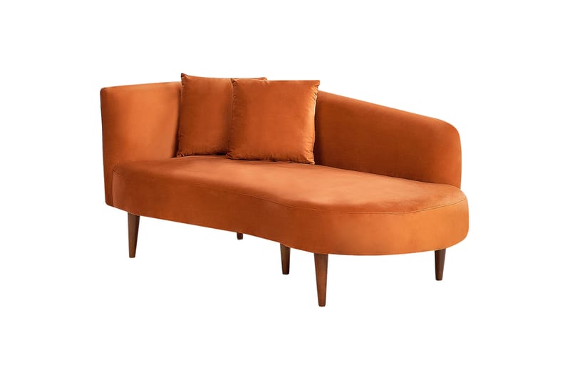 Gabriell Chaiselong 168 cm Venstre - Orange - Møbler - Stole & lænestole - Lænestole - Chaiselong lænestol & Divan lænesto