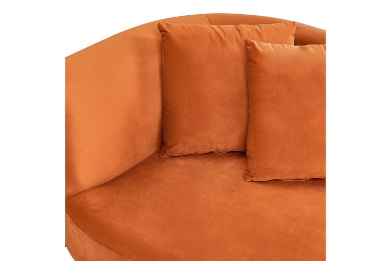 Gabriell Chaiselong 168 cm Venstre - Orange - Møbler - Stole & lænestole - Lænestole - Chaiselong lænestol & Divan lænesto