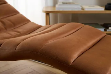 Greenmont Chaiselong 63 cm - Brun - Møbler - Stole & lænestole - Lænestole - Læderstol
