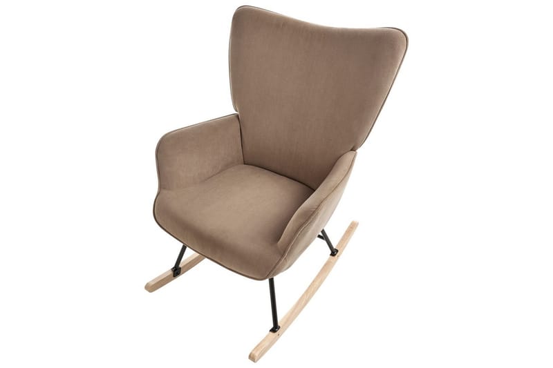 Gyngestol Arset Beige/sort/lyst træ - Beige/sort/lyst træ - Møbler - Stole & lænestole - Lænestole