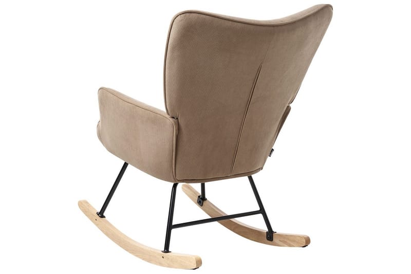 Gyngestol Arset Beige/sort/lyst træ - Beige/sort/lyst træ - Møbler - Stole & lænestole - Lænestole